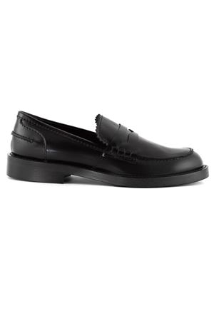 Mocassino in pelle liscia nera GUGLIELMO ROTTA | 44340007BLACK